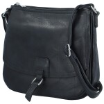 Trendy dámská koženková crossbody kabelka Samira, tmavě modrá