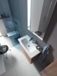 DURAVIT - DuraStyle Umyvadlo nábytkové Compact, 79x40 cm, s 1 otvorem pro baterii, s WonderGliss, alpská bílá 23377800001