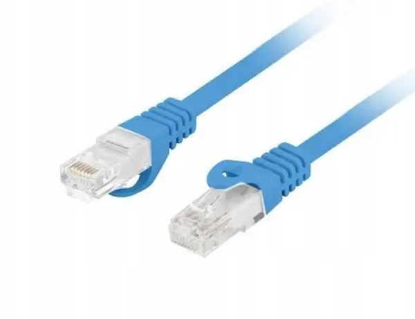 Lanberg Patch kabel CAT6 UTP 15 m modrá / Patch kabel / RJ45-RJ45 / LSZH / Fluke Passed (PCU6-10CU-1500-B)