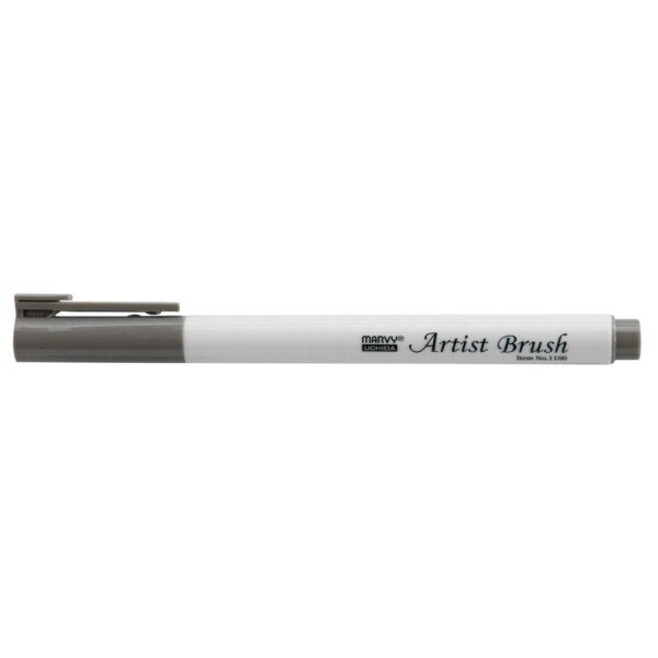 MARVY Artist Brush 1100-40 fix štětcový hrot – barvy vodní báze brush pen na papír lettering kaligrafie rozmývatelný mísitelný acid free netoxický