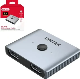 Unitek Obousměrný přepínač HDMI 2.1 2v1 / Přepínač / 8K 60Hz (V1163A)