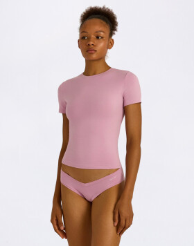 Tričko Organic Basics Flex Tee Lavender Mist