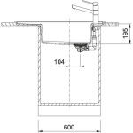 FRANKE - Fresno Fragranitový dřez FSG 611-88, 88x50 cm, matná černá 114.0651.012