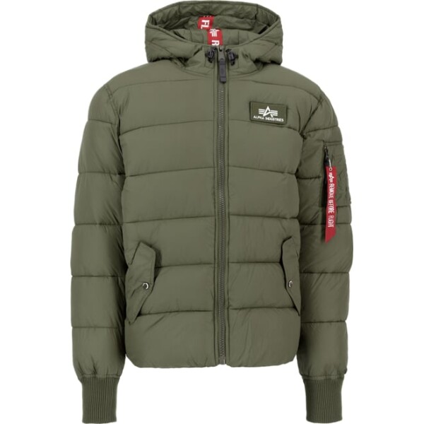 Alpha Industries Bunda Hooded Puffer FD zelená tmavě S