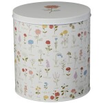 Ib Laursen Plechová dóza s víkem Grand Ma's Garden Round, béžová barva