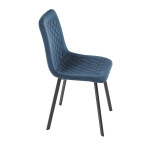 Jídelní židle, modrá, sametová látka, DCL-973 BLUE4