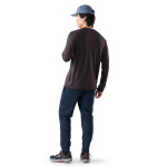 Pánské merino triko dlouhý rukáv SMARTWOOL Men's First Chair Pursuit Active Long Sl, Mink Heather velikost: M