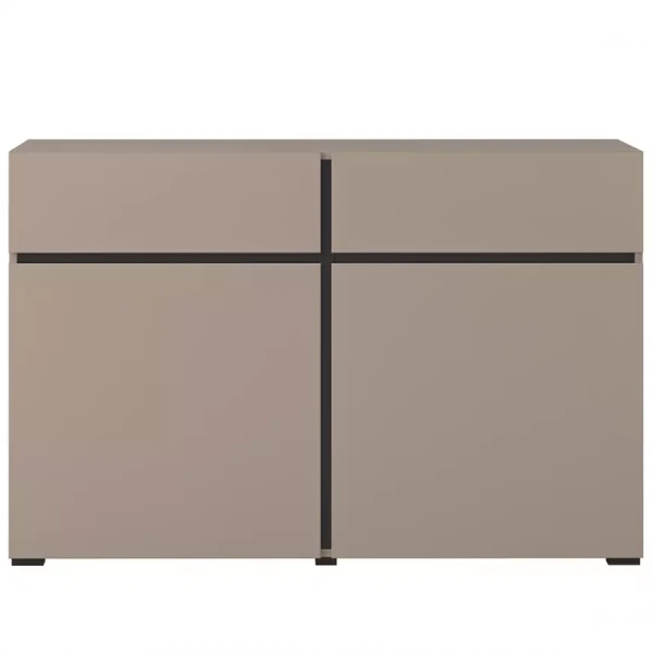 Komoda Cross 2D2S congo/černá