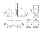 JIKA - Mila Elektronický bidet s keramikou, závěsný, Rimless, SlowClose, bílá H8215230000001