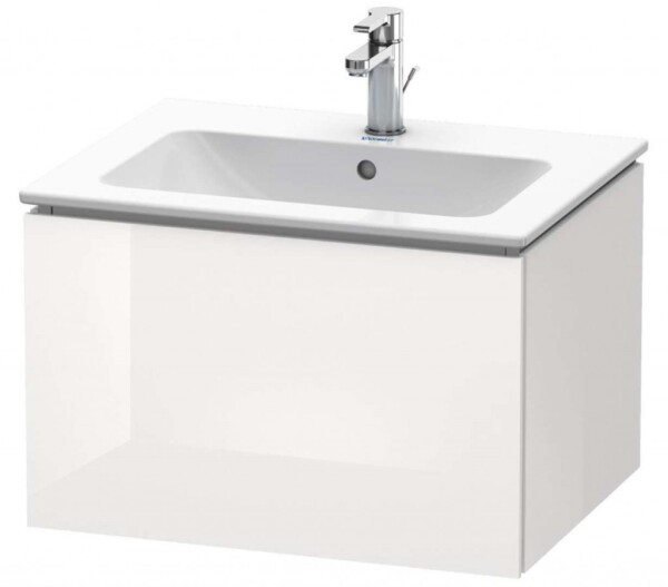 DURAVIT - L-Cube Umyvadlová skříňka 40x62x48 cm, 1 zásuvka, lesklá bílá LC614002222
