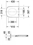 DURAVIT - Happy D.2 WC sedátko se sklápěním SoftClose, alpská bílá 0064590000