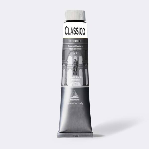 Olejová barva Maimeri Classico oil 200 ml - 019 Běloba titanovo zinková