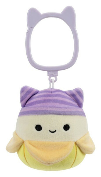 Squishmallows Klíčenka Banán s kočičí čepicí - Junie 9 cm
