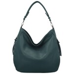 Trendy dámská koženková kabelka na rameno Elleame, modrá