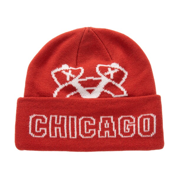 Mitchell & Ness Pánská Zimní Čepice Chicago Blackhawks NHL K.O. Knit Blackhawks