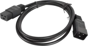 Lanberg CA-C19E-10CC-0018-BK černá / Napájecí kabel / C20 - C19 / 1,8 m / 16 A (CA-C19E-10CC-0018-BK)