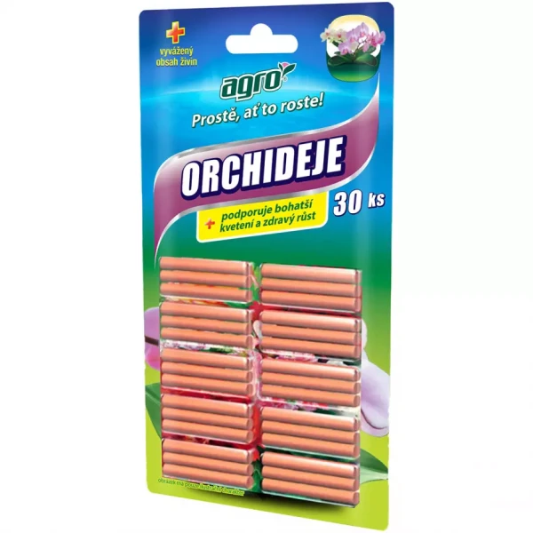 Agro tyčinkové hnojivo pro orchideje (blistr 30 ks)