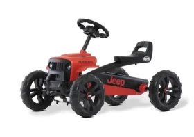 BERG Buzzy Šlapací motokára Jeep Rubicon červeno-černý