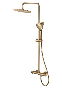 CERSANIT - Sprchový sloup ZEN s termostatickou baterií, měď broušená S951-790