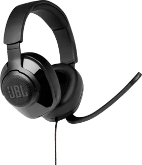 JBL Quantum 200 černá / Drátová sluchátka / mikrofon / 3.5mm jack / kabel 1.2m (6925281969546)