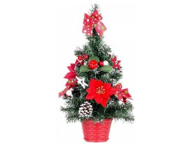Dekorace vánoční MagicHome - červený stromek 41cm SL8091563X
