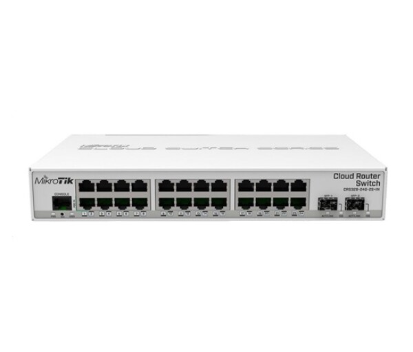 MikroTik Cloud Router Switch CRS326-24G-2S+IN, 800MHz CPU, 512MB RAM, 24xLAN, 2x SFP+, vč. L5 licence EDF_1017356