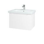 Dřevojas - Umyvadlová skříňka COLOR SZZ 65 - N01 Bílá lesk / L01 Bílá vysoký lesk 122959