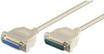 MicroConnect sériový kabel D-SUB 25-pin (M) - D-SUB 25-pin (F) 3m béžová (MODGR3)