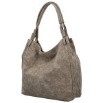 Trendy dámská koženková kabelka na rameno Sheryl, khaki