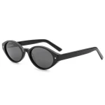 VeyRey Dámské cat-eye acetátové polarizační sluneční brýle Aest černá obruba černá skla (8596545422787)