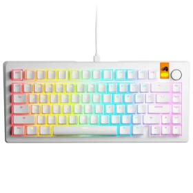 Glorious GMMK 3 HE 75% - Fox HE ANSI bílá / herní 75% TKL / USB-C / ANSI (US) layout / Fox HE / RGB / 1.4m (GLO-KB-GMMK3-75-PB-HE-W-WHT-US)