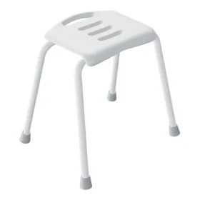 Spirella SITZ sedátko do sprchy bílé / ocel / 48 cm / do 130 kg (7610583300119)