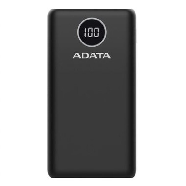 ADATA PowerBank P20000QCD 20000mAh černá / 3A / 2x USB + 1x USB-C (AP20000QCD-DGT-CBK)