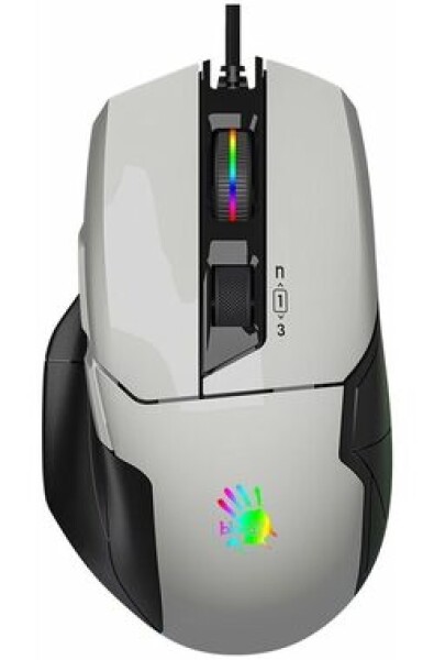 A4tech BLOODY W70MAX Bílá / Herní optická myš / 10000DPI / USB / RGB podsvícení (W70MAX White)
