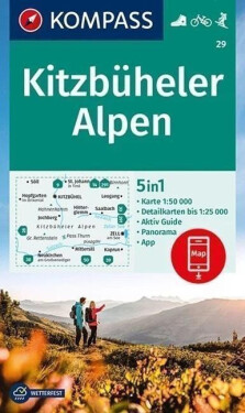 Kitzbüheler Alpen 1:50 000 / turistická mapa KOMPASS 29