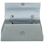 Módní dámská plesová kabelka Moon Jamia, stříbrná