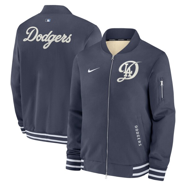 Nike Pánská bunda Los Angeles Dodgers MLB City Connect 2026 Authentic Dugout Bomber Velikost: 2XL