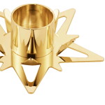 Georg Jensen Pozlacený svícen Taper – set 2 ks, zlatá barva, kov