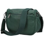 Stylová dámská koženková kabelko-ledvinka Ergitta Newa, tmavě zelená