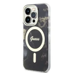 Pouzdro Guess Marble IML MagSafe Kompatibilní iPhone 14 Pro čierne