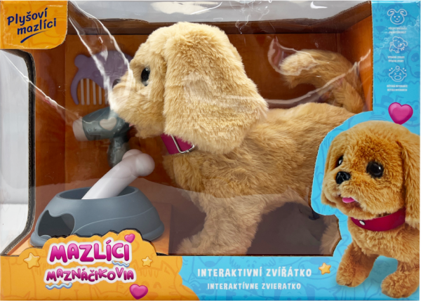 Mazlíci hrací set Pejsek Alík - béžový