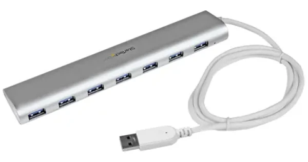 StarTech USB 3.0 Hub 7 portů / USB rozbočovač / USB 3.2 Gen 1 / s napájecím adaptérem / hliníkové tělo (ST73007UA)