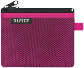 Leitz WOW růžová / Dvojitá textilní kapsa / velikost S / 140×105 mm (40110023)