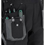 Kalhoty montérkové lacl BASIC LINE, černé, XL/56, STALCO