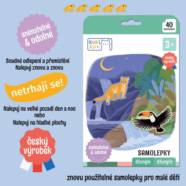KukiKuk - Samolepky Džungle