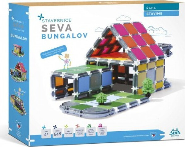 Stavebnice Seva Stavíme Bungalov, 548 dílků