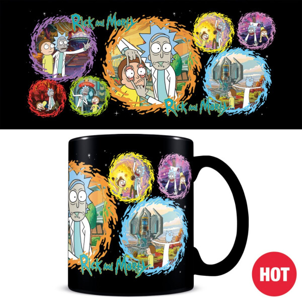 Rick a Morty měnící hrnek, 325 ml - EPEE
