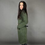 HOSH Pletené šaty ELLIS s páskem Barva: Bílá