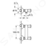 GROHE - Costa L Sprchová baterie, chrom 26330001