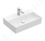 VILLEROY & BOCH - Memento 2.0 Umyvadlo 600x420 mm, bez přepadu, otvor pro baterii, alpská bílá 4A226101